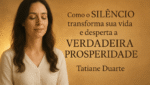Descubra com Tatiane Duarte como o silêncio, o equilíbrio emocional e a conexão com o divino podem despertar sua verdadeira prosperidade. Leia e aprenda a viver com uma mentalidade próspera, sem esforço ou escassez. Clique para transformar sua realidade.