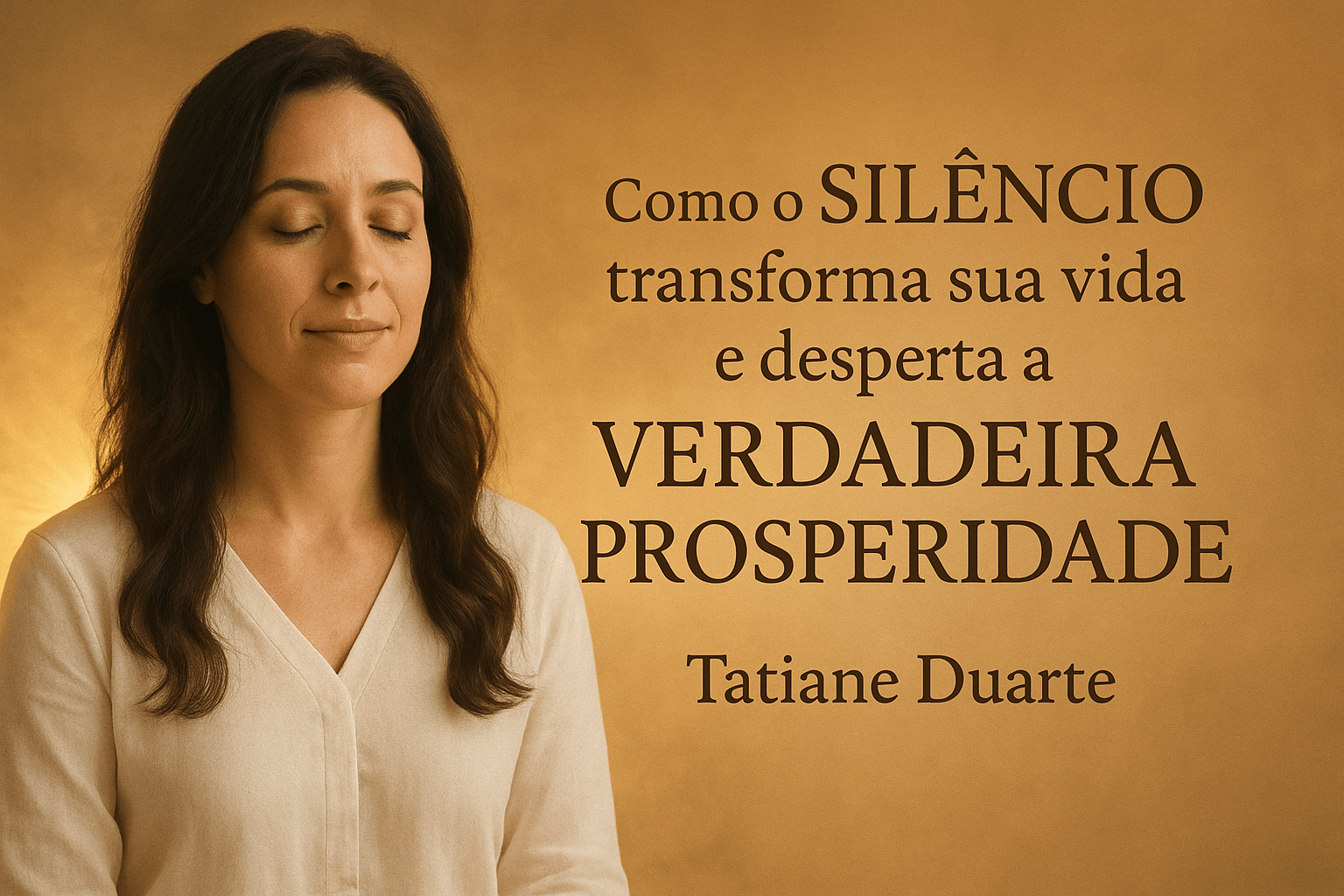 Como o Silêncio Transforma Sua Vida e Desperta a Verdadeira Prosperidade | Tatiane Duarte