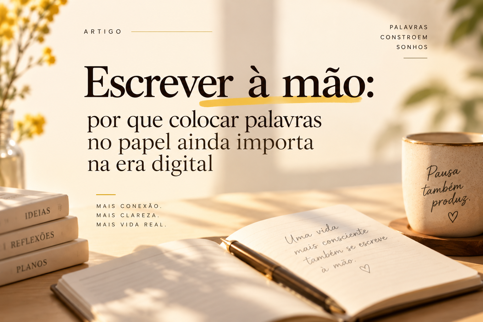 Escrever à mão: por que colocar palavras no papel ainda importa na era digital